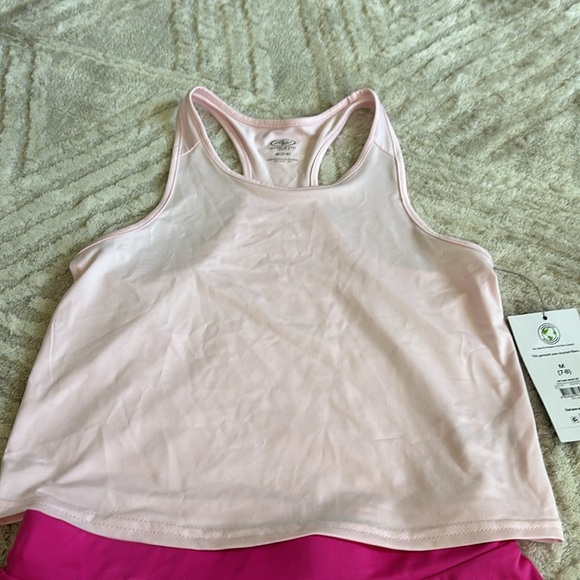NWT Athletic Works Girls Tank Top and Skort Set, 2-Piece - Picture 2 of 2